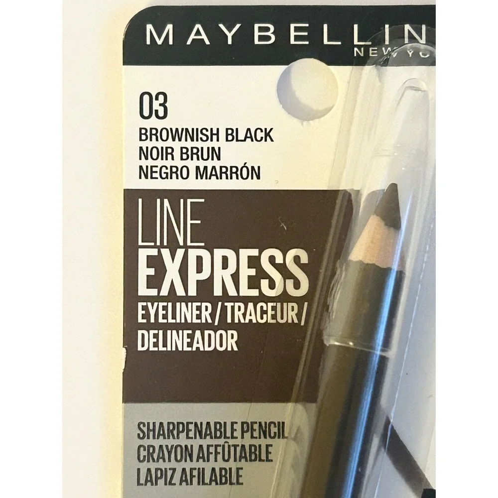 Maybelline Line Express Eyeliner 03 Brownish Black Pencil with Blender